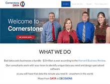 Tablet Screenshot of cornerstonedata.com